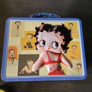 Betty Boop Kids Toy Lunchbox - Blue and Yellow